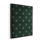 triple dash - green Framed Canvas Print Gallery Image 2