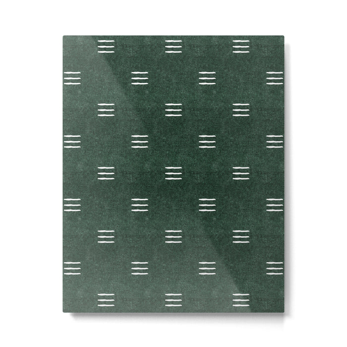 triple dash - green Metal Print Gallery Image 1