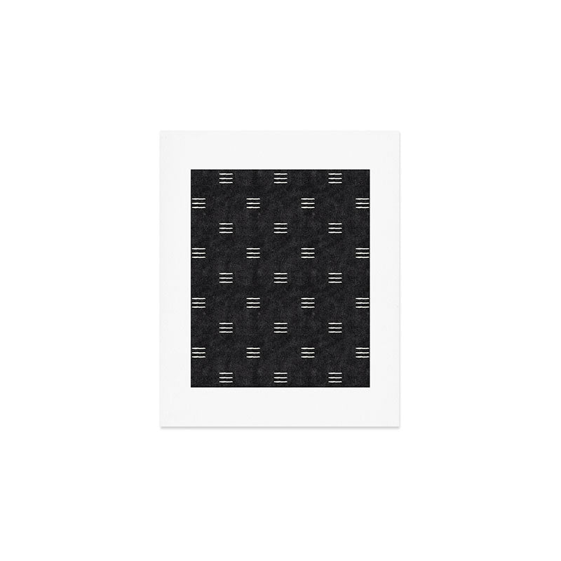 triple dash - onyx Art Print Gallery Image 1