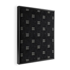 triple dash - onyx Framed Canvas Print Gallery Image 2