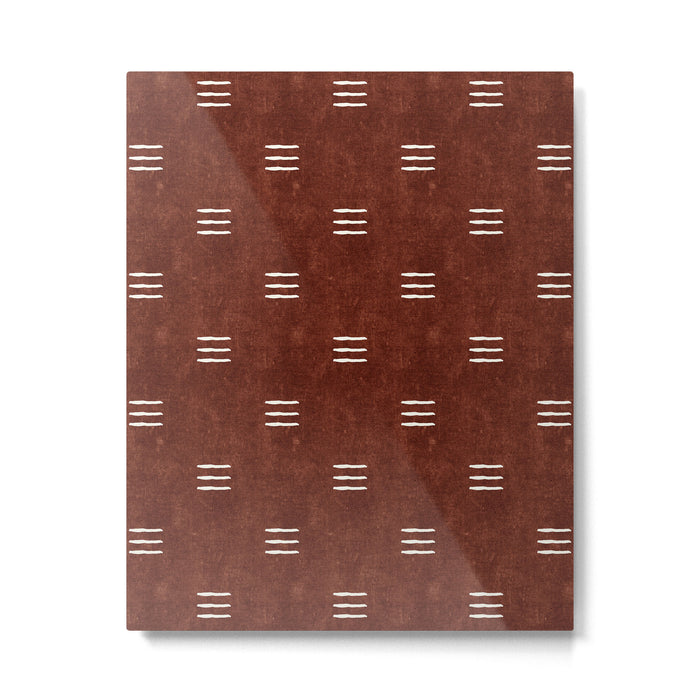 triple dash - rust Metal Print Gallery Image 1
