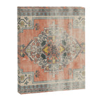 turkish floral - orange & olive green Canvas Print Gallery Image 8