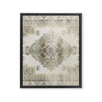 turkish floral - sage & brown Framed Canvas Print Gallery Image 8