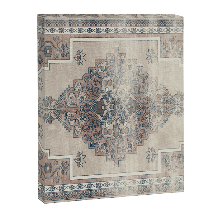 turkish floral - warm neutrals  Canvas Print Gallery Image 1