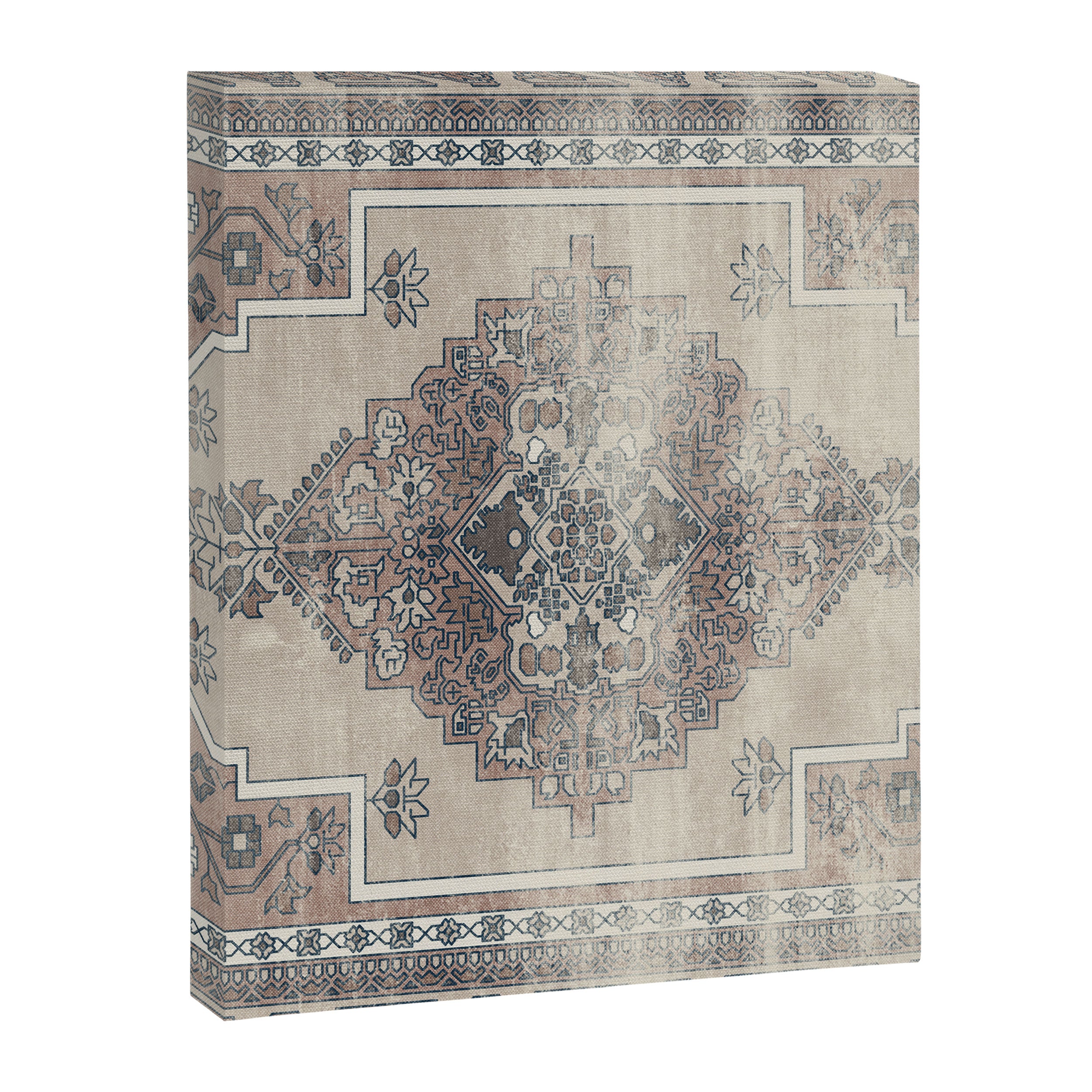 turkish floral - warm neutrals  Canvas Print Gallery Image 8