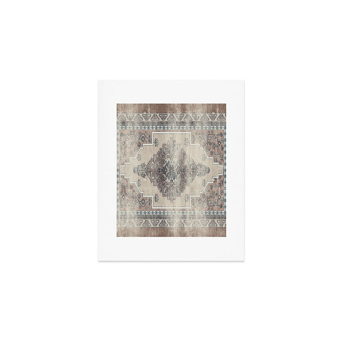 turkish floral - warm neutrals  Art Print Gallery Image 1