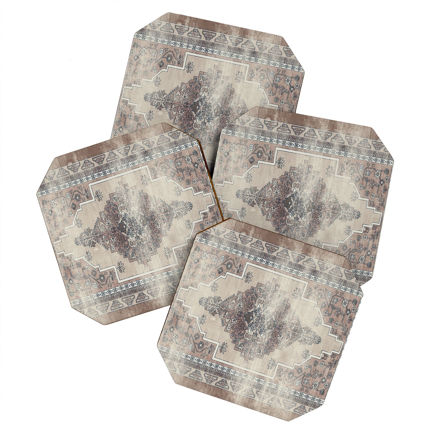 turkish floral - warm neutrals  Coaster Gallery Image 1