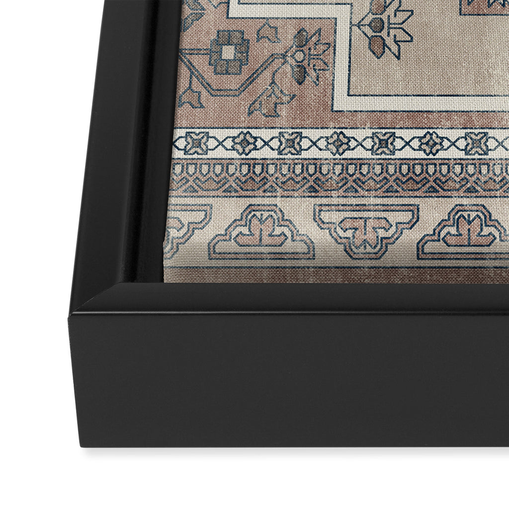 turkish floral - warm neutrals  Framed Canvas Print Gallery Image 3