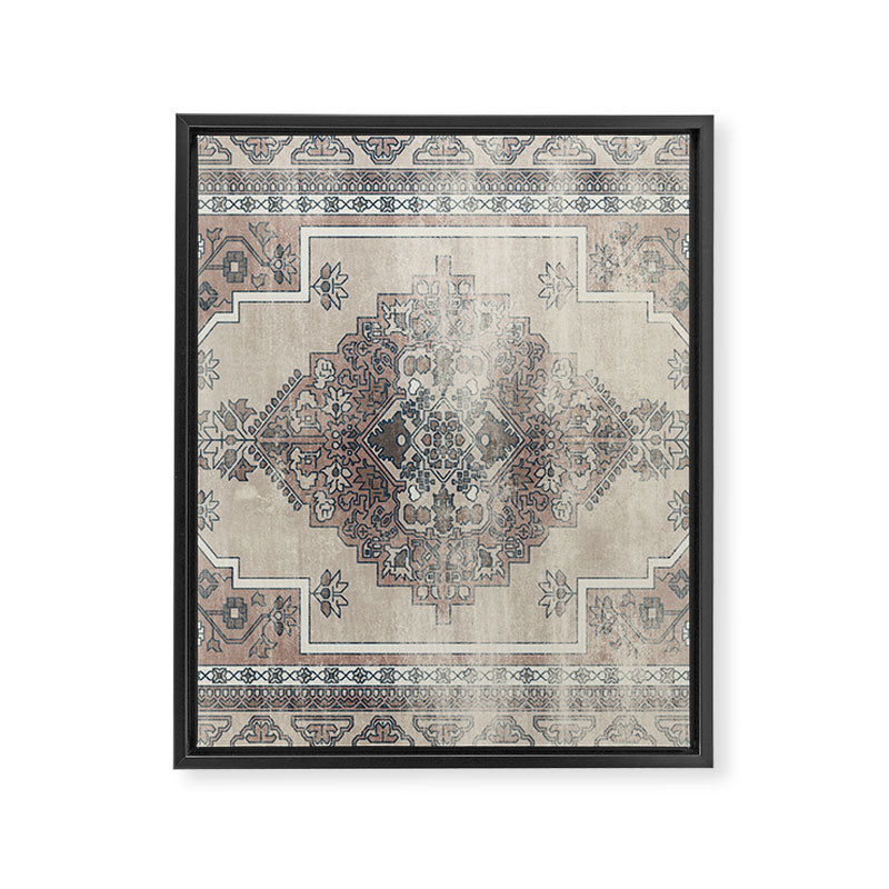 turkish floral - warm neutrals  Framed Canvas Print Gallery Image 8
