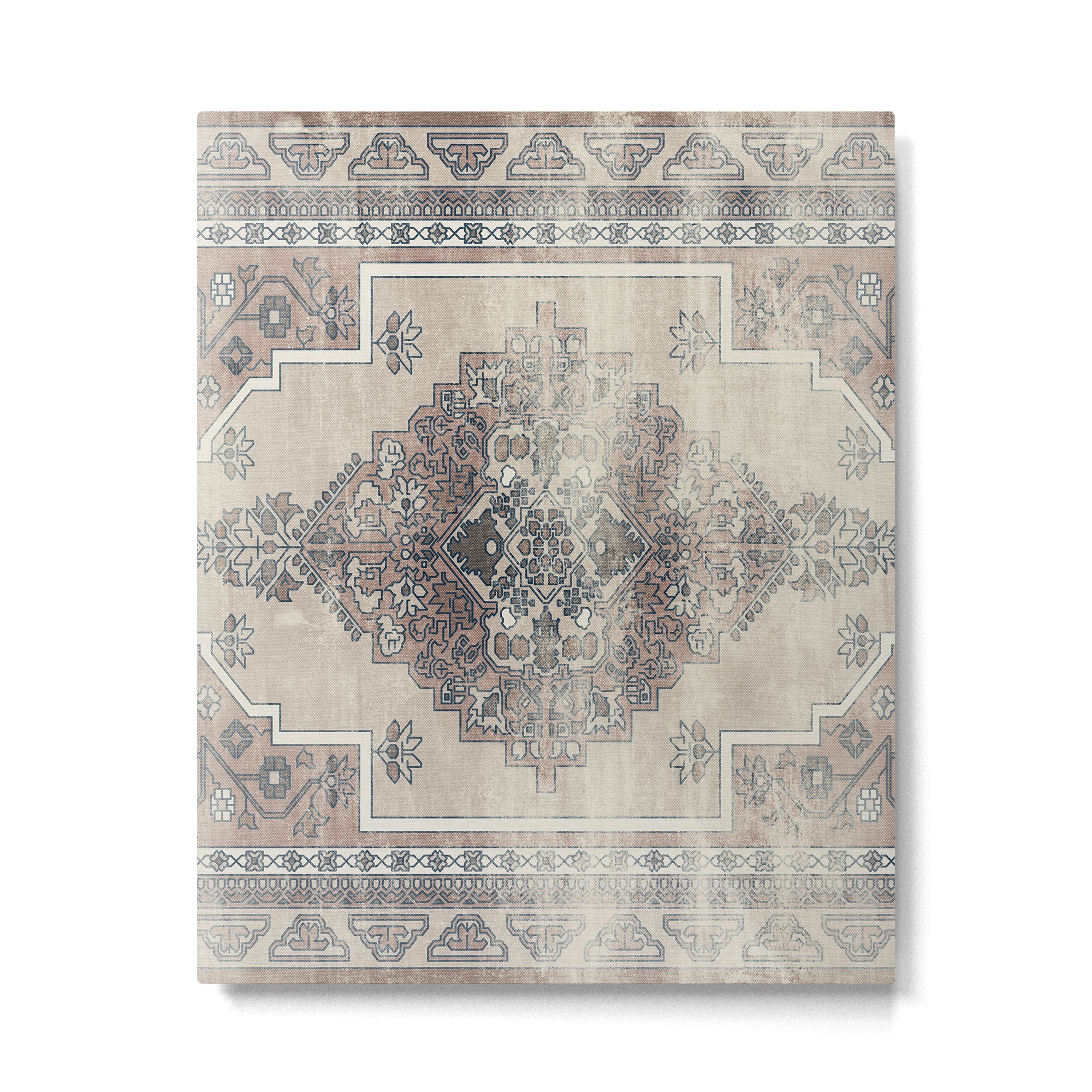 turkish floral - warm neutrals  Metal Print Gallery Image 6