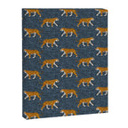 walking tigers - blue Canvas Print Gallery Image 8