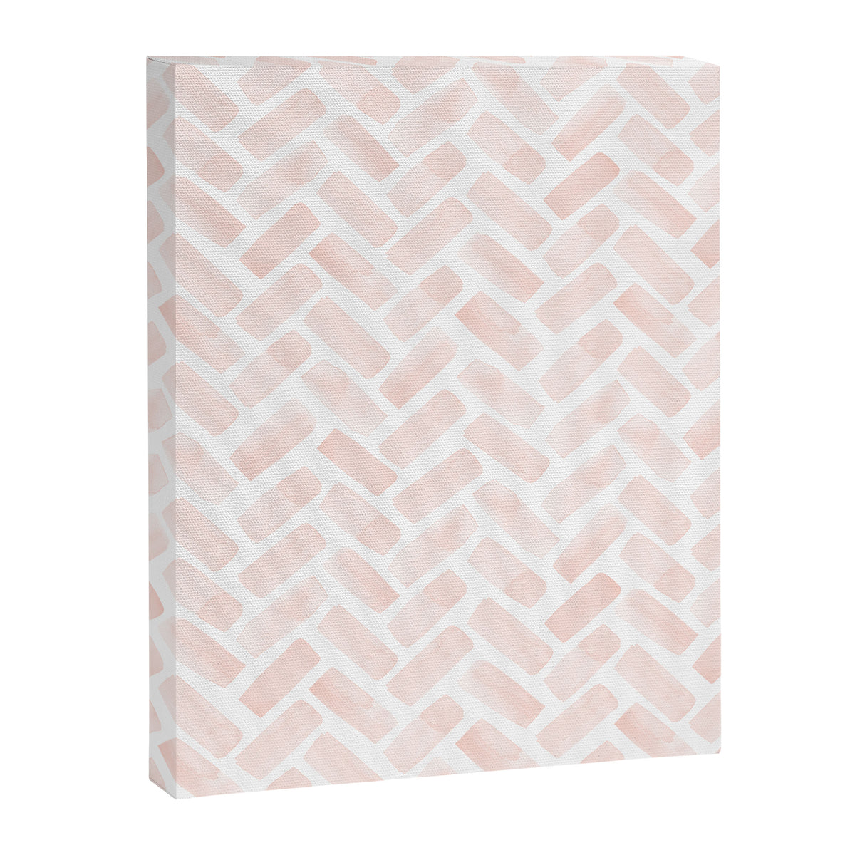 watercolor herringbone - light pink Canvas Print Gallery Image 8
