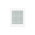 watercolor plaid - muted blue Art Print Gallery Image 1