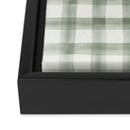 watercolor plaid - sage Framed Canvas Print Gallery Image 3