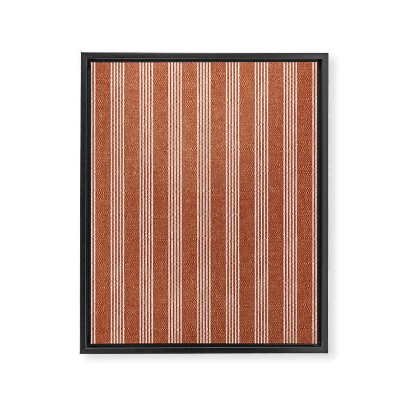 wynwood vertical stripes - ginger Framed Canvas Print Gallery Image 8