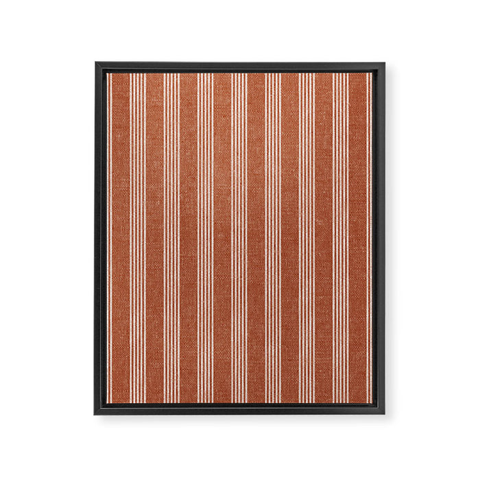 wynwood vertical stripes - ginger Framed Canvas Print Gallery Image 1