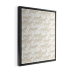 Zebras in tan Framed Canvas Print Gallery Image 2