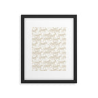 Zebras in tan Framed Art Print Gallery Image 6