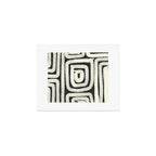 Boho black and white tribal design Art Print Gallery Image 1