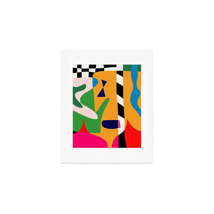 Bold and vibrant abstract shapes Art Print Gallery Image 1