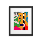 Bold and vibrant abstract shapes Framed Art Print Gallery Image 5