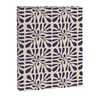 Square leaf pattern in blue Canvas Print Gallery Image 8