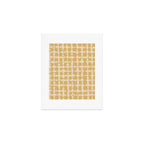 Tie dye checked in yellow Art Print Gallery Image 1