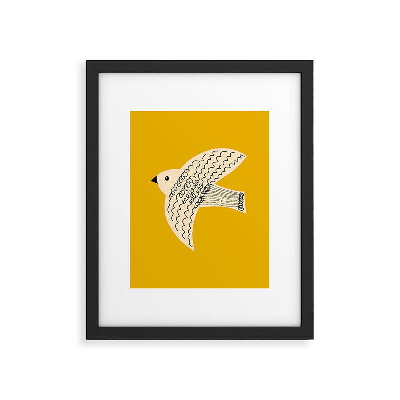 Yellow starling Framed Art Print Gallery Image 5