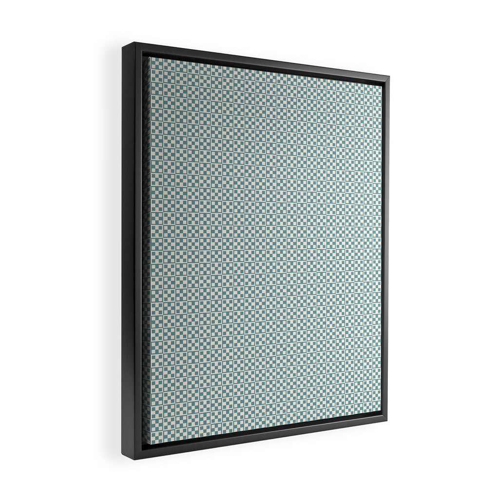 5 Checkers Framed Canvas Print Gallery Image 2