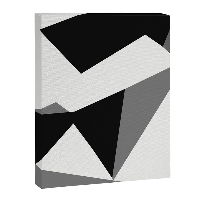 Abstract Black And White Painting 02 Canvas Print Gallery Image 1