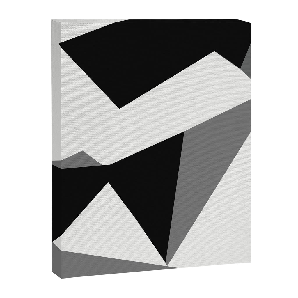 Abstract Black And White Painting 02 Canvas Print Gallery Image 6