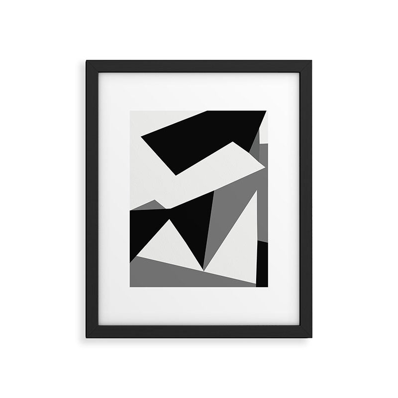 Abstract Black And White Painting 02 Framed Art Print Gallery Image 5