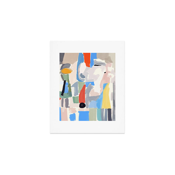 Abstract color pieces Art Print Gallery Image 1