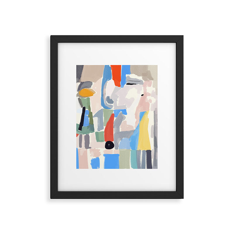 Abstract color pieces Framed Art Print Gallery Image 5