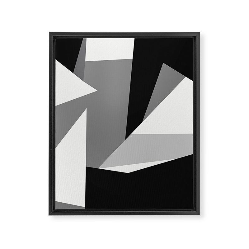 Abstract Geometric Shapes 1 Framed Canvas Print Gallery Image 6