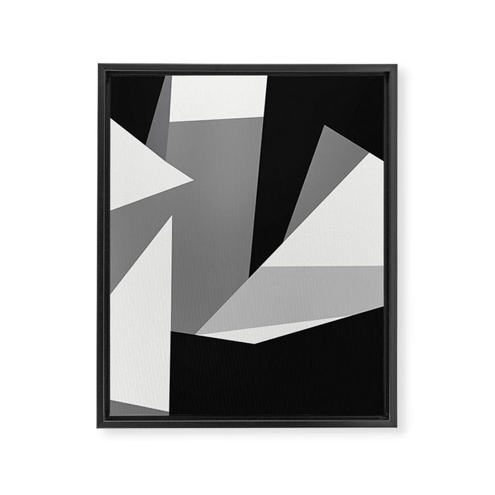 Abstract Geometric Shapes 1 Framed Canvas Print Gallery Image 1