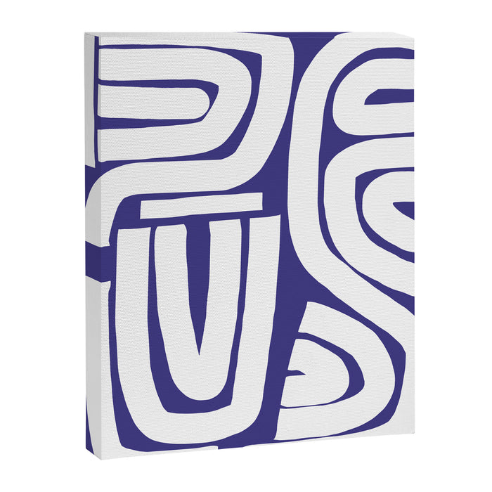 Abstract stripe mosaic Canvas Print Gallery Image 1