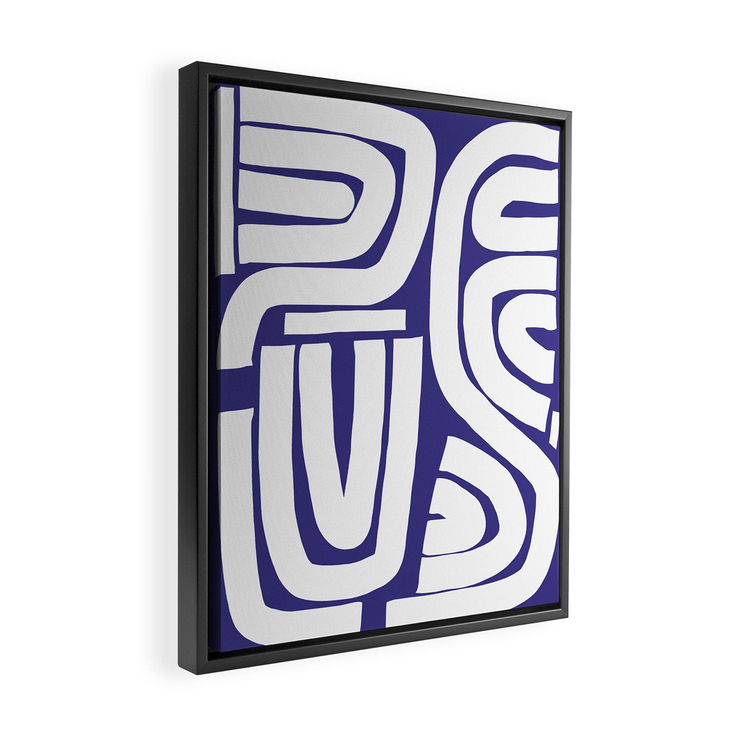 Abstract stripe mosaic Framed Canvas Print Gallery Image 2
