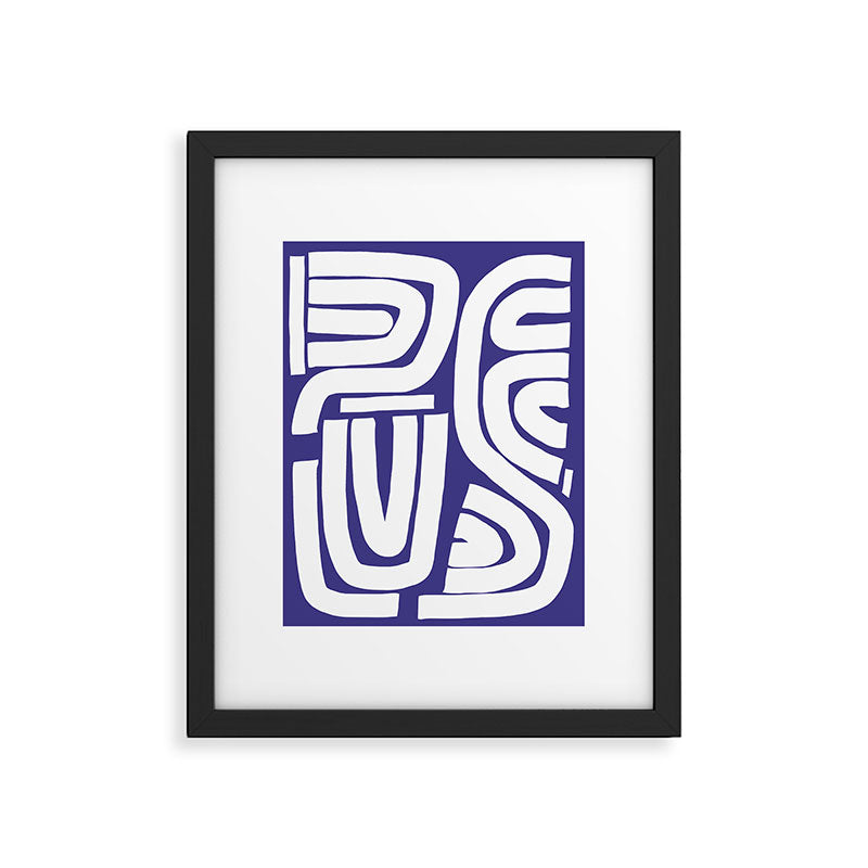 Abstract stripe mosaic Framed Art Print Gallery Image 5