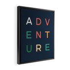 Adventure typography Framed Canvas Print Gallery Image 2