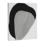 Black and gray abstract shape Canvas Print Gallery Image 6