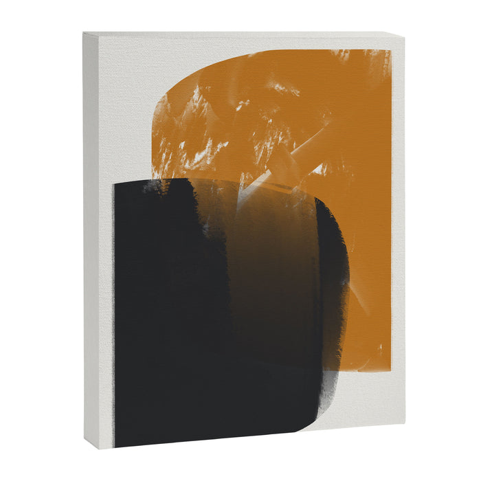 Black And Ochre Canvas Print Gallery Image 1