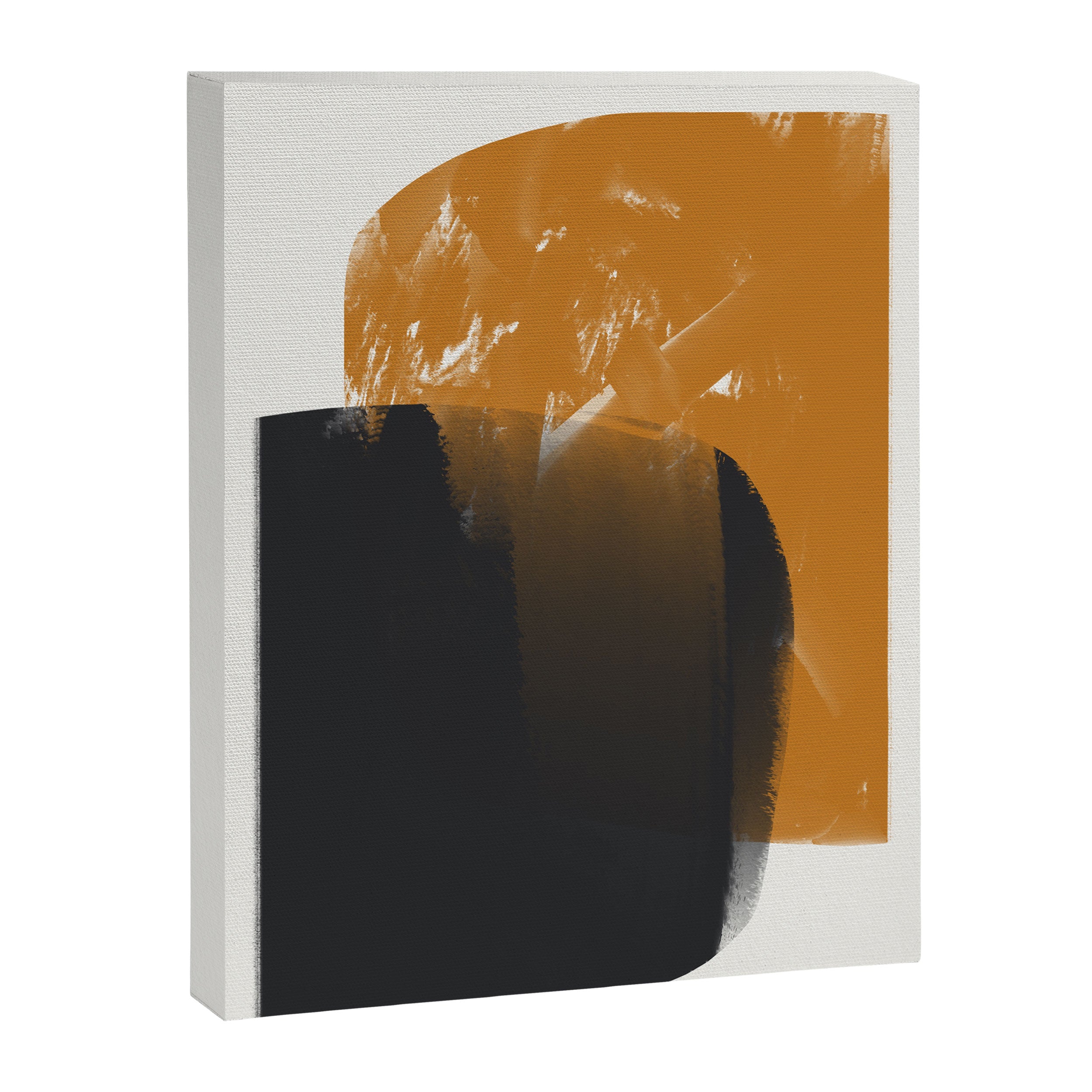 Black And Ochre Canvas Print Gallery Image 6