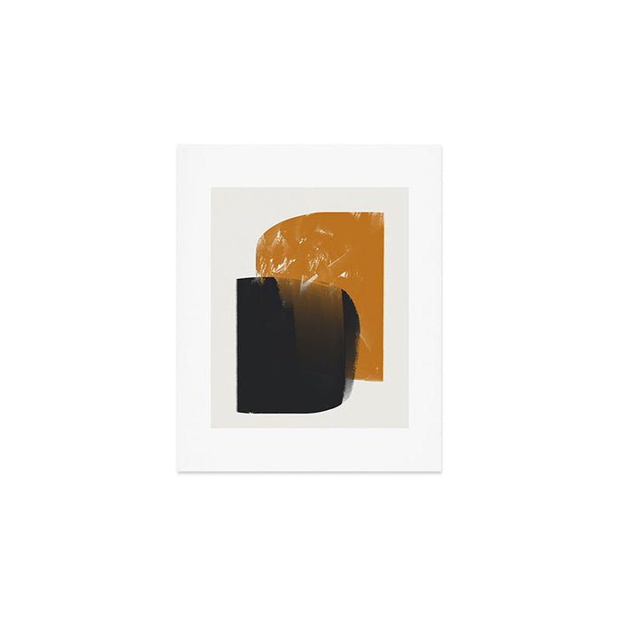 Black And Ochre Art Print Gallery Image 1