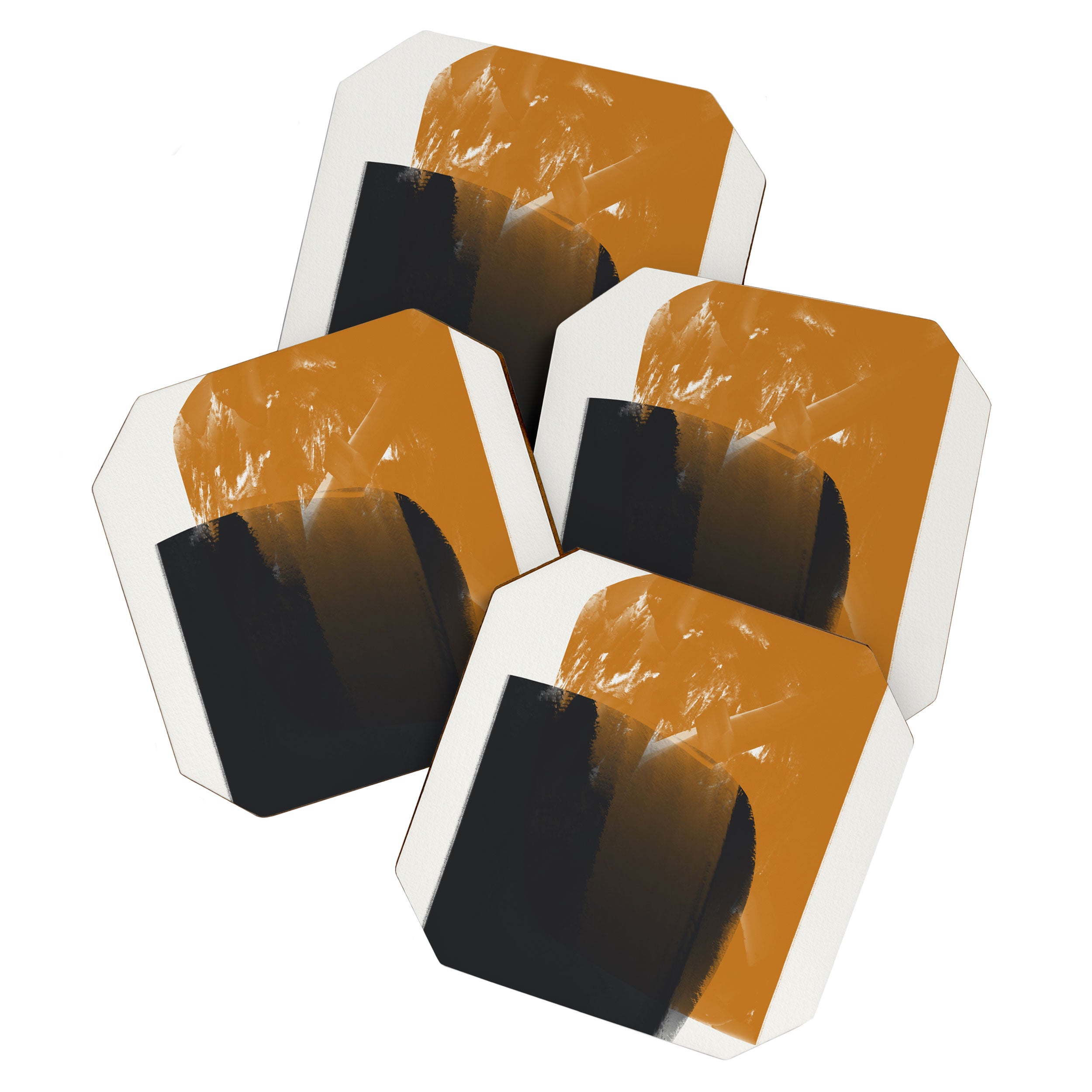 Black And Ochre Coaster Gallery Image 1