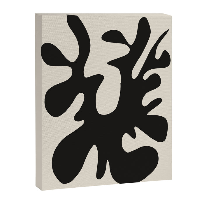 Black coral cut out Canvas Print Gallery Image 1