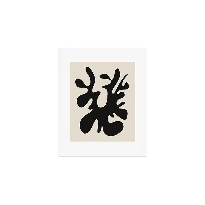 Black coral cut out Art Print Gallery Image 1