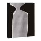 Black modern minimalist abstract 17 Canvas Print Gallery Image 6