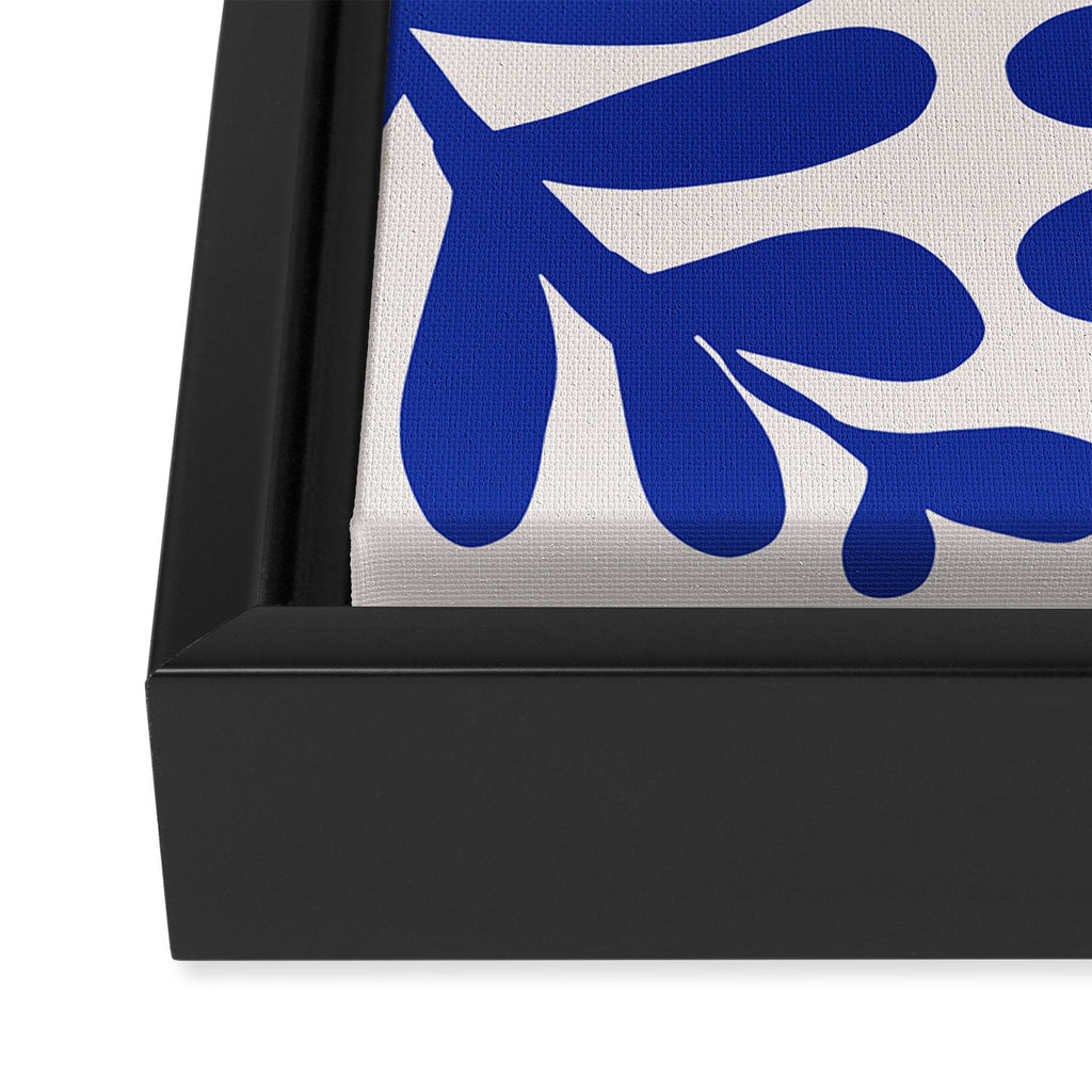 Blue foliage Framed Canvas Print Gallery Image 3