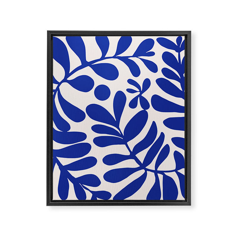 Blue foliage Framed Canvas Print Gallery Image 8